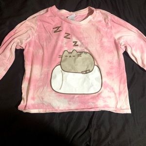 Pusheen cat medium crop top